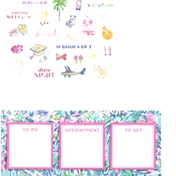 Lilly Pulitzer Agenda Bonus Pack Turtle Mermaid Zipper Pouch Pencil Case Set NWT - Picture 4 of 7